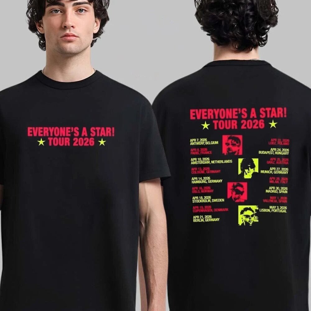 5 Seconds of Summer Everyones A Star World Tour 2026 Europe Dates List T-Shirt